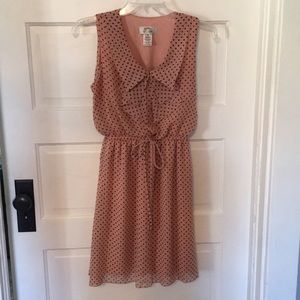 DONATING 11/1!!! Pink and black polka dot dress